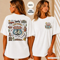Route 66 Shirt, Historic Highway 66 Tee, Vintage Americana Road Trip