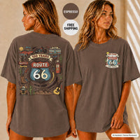Route 66 Shirt, Historic Highway 66 Tee, Vintage Americana Road Trip