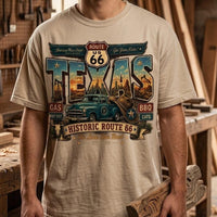 Texas Road Trip PNG, Route 66 Travel SVG, Vintage Truck Graphic, Historic Highway Design, Western Americana Sublimation, Instant Download