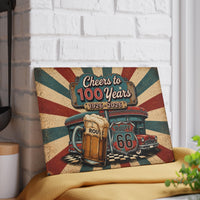 Route 66 Glass Cutting Board Cheers To 100 Years 1926 2026 Vintage Americana Kitchen Decor Beer Lover Gift