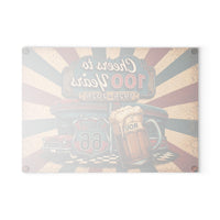 Route 66 Glass Cutting Board Cheers To 100 Years 1926 2026 Vintage Americana Kitchen Decor Beer Lover Gift