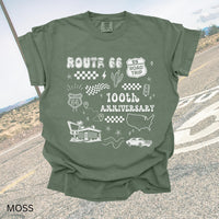 100th Anniversary Route66 Centennial Shirt Historic Route 66 Souvenir Tee USA Road Trip Comfort Colors Tshirt