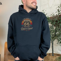 Retro Route 66 100th Anniversary Tee, 1926–2026 Centennial Sweatshirt, Americana Road Trip Hoodie