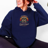 Retro Route 66 100th Anniversary Tee, 1926–2026 Centennial Sweatshirt, Americana Road Trip Hoodie