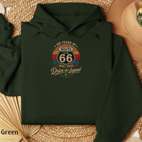 Retro Route 66 100th Anniversary Tee, 1926–2026 Centennial Sweatshirt, Americana Road Trip Hoodie