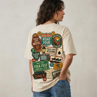Route 66 Vintage T-Shirt, Main Street of America Road Trip Tee, Retro Highway 66 Souvenir Gift, Classic Americana Travel Apparel for Dad