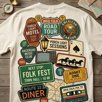 Route 66 Vintage T-Shirt, Main Street of America Road Trip Tee, Retro Highway 66 Souvenir Gift, Classic Americana Travel Apparel for Dad