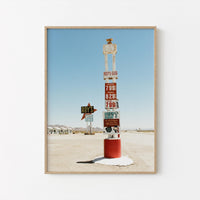 Roys Gas Wall Art: Route 66 Gas Station Photography, Mojave Desert Americana, California Travel Decor (Digital Download)