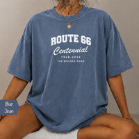 Route 66 100th Anniversary T-Shirt, Centennial Gift, Vintage Americana Road Trip Shirt