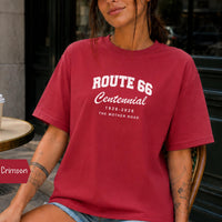 Route 66 100th Anniversary T-Shirt, Centennial Gift, Vintage Americana Road Trip Shirt