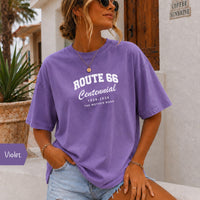 Route 66 100th Anniversary T-Shirt, Centennial Gift, Vintage Americana Road Trip Shirt