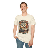 Route 66 Centennial Vintage Car T-Shirt | America's Mother Road 1926-2026