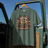Route 66 Centennial Shirt, Highway 66 100 Year Tee, 250 Years Of Freedom Shirt, Vintage Route 66 Shirt, Americana Road Trip Unisex T-shirt