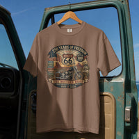 Route 66 Centennial Shirt, Highway 66 100 Year Tee, 250 Years Of Freedom Shirt, Vintage Route 66 Shirt, Americana Road Trip Unisex T-shirt