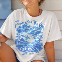 Route 66 Centennial T-shirt PNG, USA Historic Mother Road Digital Download, Gift for Road Travelers