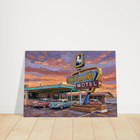Palomino Motel Classic Americana Painting - Route 66 -Art Print - Digital Wall Art