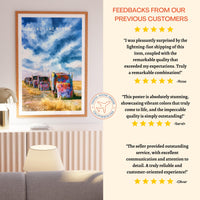 Watercolor Print, Texas Travel Poster, Route 66 Wall Decor