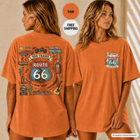 Route 66 Shirt, Historic Highway 66 Tee, Vintage Americana Road Trip