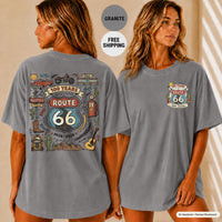 Route 66 Shirt, Historic Highway 66 Tee, Vintage Americana Road Trip