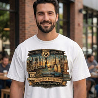 Historic Route 66 California PNG, Vintage Classic Car Design, Retro Travel SVG, Road Trip Adventure Graphic, Americana Sublimation Download