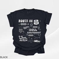 100th Anniversary Route66 Centennial Shirt Historic Route 66 Souvenir Tee USA Road Trip Comfort Colors Tshirt
