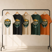 Route 66 Cruisin' T-Shirt PNG | Vintage Highway Badge Classic Car (Digital Download)