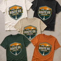 Route 66 Cruisin' T-Shirt PNG | Vintage Highway Badge Classic Car (Digital Download)