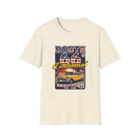 Route 66 Centennial T-Shirt | Retro American Flag, Vintage Car
