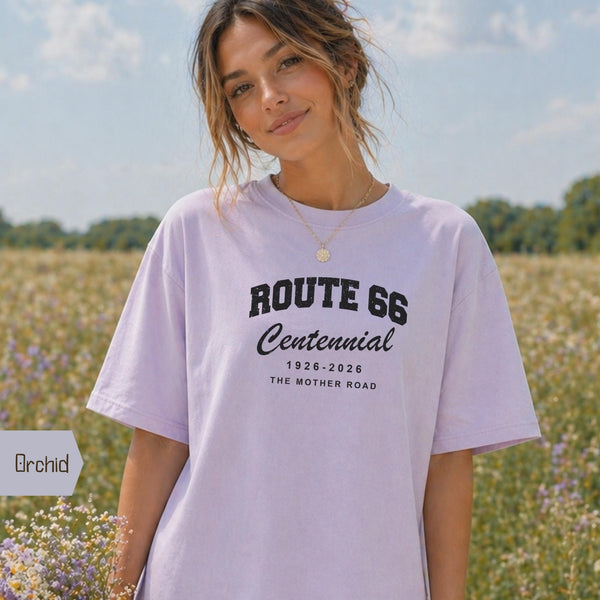 Route 66 100th Anniversary T-Shirt, Centennial Gift, Vintage Americana Road Trip Shirt