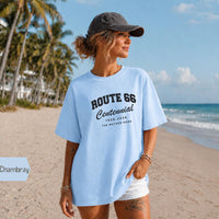Route 66 100th Anniversary T-Shirt, Centennial Gift, Vintage Americana Road Trip Shirt