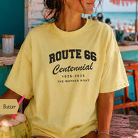 Route 66 100th Anniversary T-Shirt, Centennial Gift, Vintage Americana Road Trip Shirt
