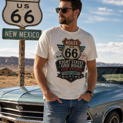Route 66 Eight States Shirt, Centennial, 1926 2026 Mother Road