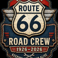 Route 66 Road Crew T-Shirt | Centennial 1926-2026 Vintage Design