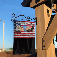 Patriotic American Garden Flag | God Bless America with Eagle & Cross | Double-Sided Premium Polyester | 250 Years of Freedom Collector's Yard Decor