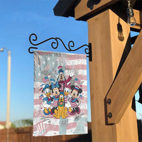 Patriotic Cartoon Garden Flag | 250 Years of Freedom Decor | Double-Sided Premium Polyester | 4th of July Outdoor Yard Gift