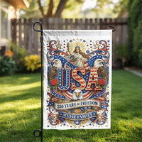America 250 Years Garden Flag | Vintage USA Eagle & Liberty Design | Double Sided Weatherproof Polyester | Patriotic July 4th Outdoor Decor Gift