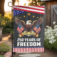 USA 250 Years of Freedom Garden Flag | 1776-2026 Commemorative Eagle Design | Double Sided Weather Resistant Fabric | Patriotic Home Decor Gift