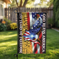 Patriotic Eagle Garden Flag | 250 Years of Freedom Design | Double Sided Polyester | God Bless America Yard Decor Gift