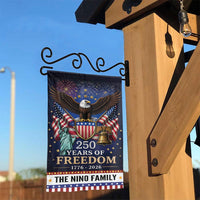 America 250th Anniversary Garden Flag | Personalized USA 250 Years of Freedom Design | Weather-Resistant Polyester | Commemorative 4th of July Yard Decor
