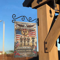 Patriotic Garden Flag | 250 Years of American Independence Design | Weather-Resistant Double-Sided Fabric | Veterans Memorial Gift & Yard Decor