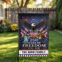 America 250th Anniversary Garden Flag | Personalized USA 250 Years of Freedom Design | Weather-Resistant Polyester | Commemorative 4th of July Yard Decor