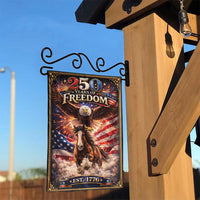 Patriotic American Garden Flag | 250 Years of Freedom Eagle & Horse Design | Weather-Resistant Double Sided | Commemorative USA Yard Decor