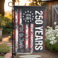 Patriotic 250 Years Garden Flag | 1776-2026 We The People American Flag | Weather Resistant Yard Banner | Collector's Semiquincentennial Decor