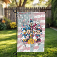 Patriotic Cartoon Garden Flag | 250 Years of Freedom Decor | Double-Sided Premium Polyester | 4th of July Outdoor Yard Gift