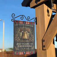 Patriotic Liberty Bell Garden Flag | 250 Years of Freedom 1776-2026 | Double Sided Weather Resistant Polyester | Commemorative USA Yard Decor