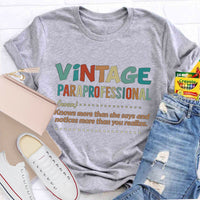 Vintage Professional Teacher T-Shirt