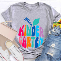 Personalized Grade Hello Kindergarten Teacher T-Shirt