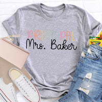 Personalized Name Principal Teacher T-Shirt