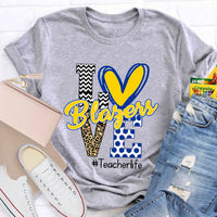 Personalized Love Mascot Teacher T-Shirt