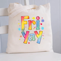 Happy Fri Yay Teacher Canvas Tote Bag